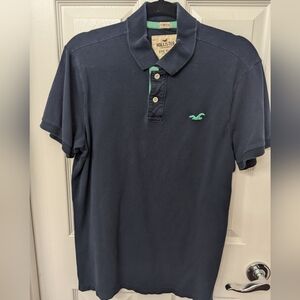 Hollister Medium Navy Blue Polo